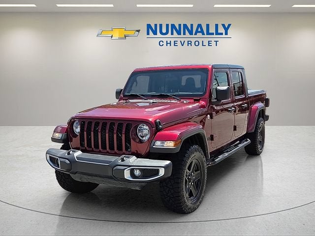 2021 Jeep Gladiator Sport S 4x4 in Red — front three-quarter view