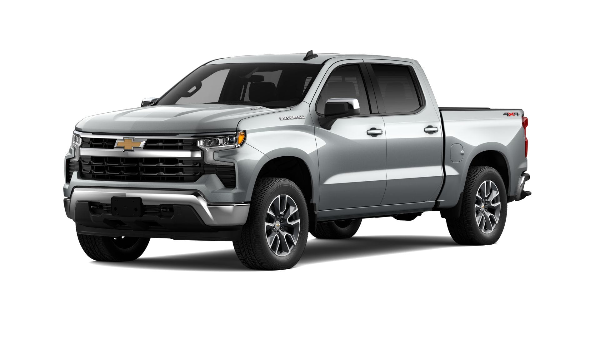 2026 Chevrolet Silverado 1500 LT in Sterling Gray Metallic — front three-quarter view