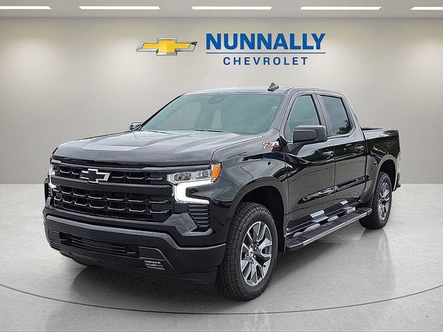 2026 Chevrolet Silverado 1500 RST in Black — front three-quarter view