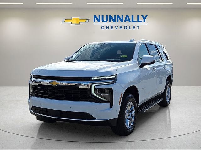 2026 Chevrolet Tahoe LS in Summit White — front three-quarter view