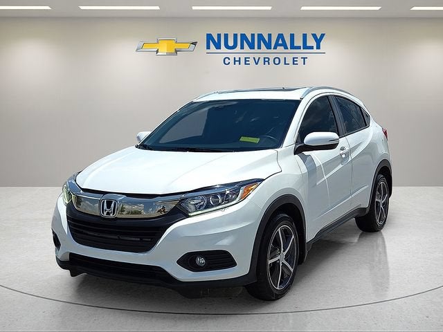 2022 Honda HR-V 2WD EX in White — front three-quarter view