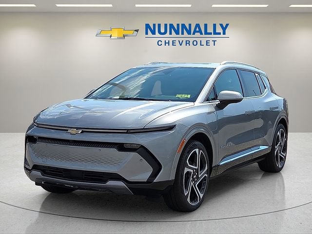 2025 Chevrolet Equinox EV LT in Sterling Gray Metallic — front three-quarter view