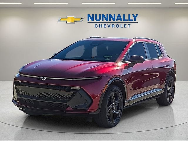 2025 Chevrolet Equinox EV RS in Radiant Red Tintcoat — front three-quarter view