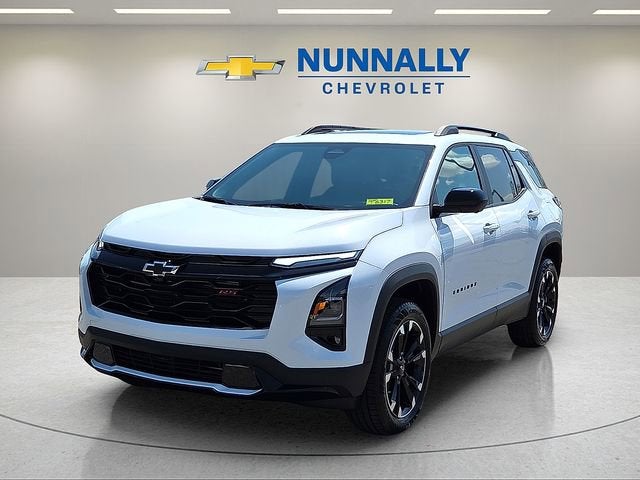 2026 Chevrolet Equinox RS in Polar White Tricoat — front three-quarter view