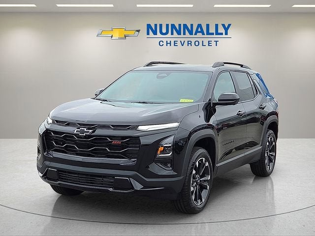 2026 Chevrolet Equinox RS in Mosaic Black Metallic — front three-quarter view