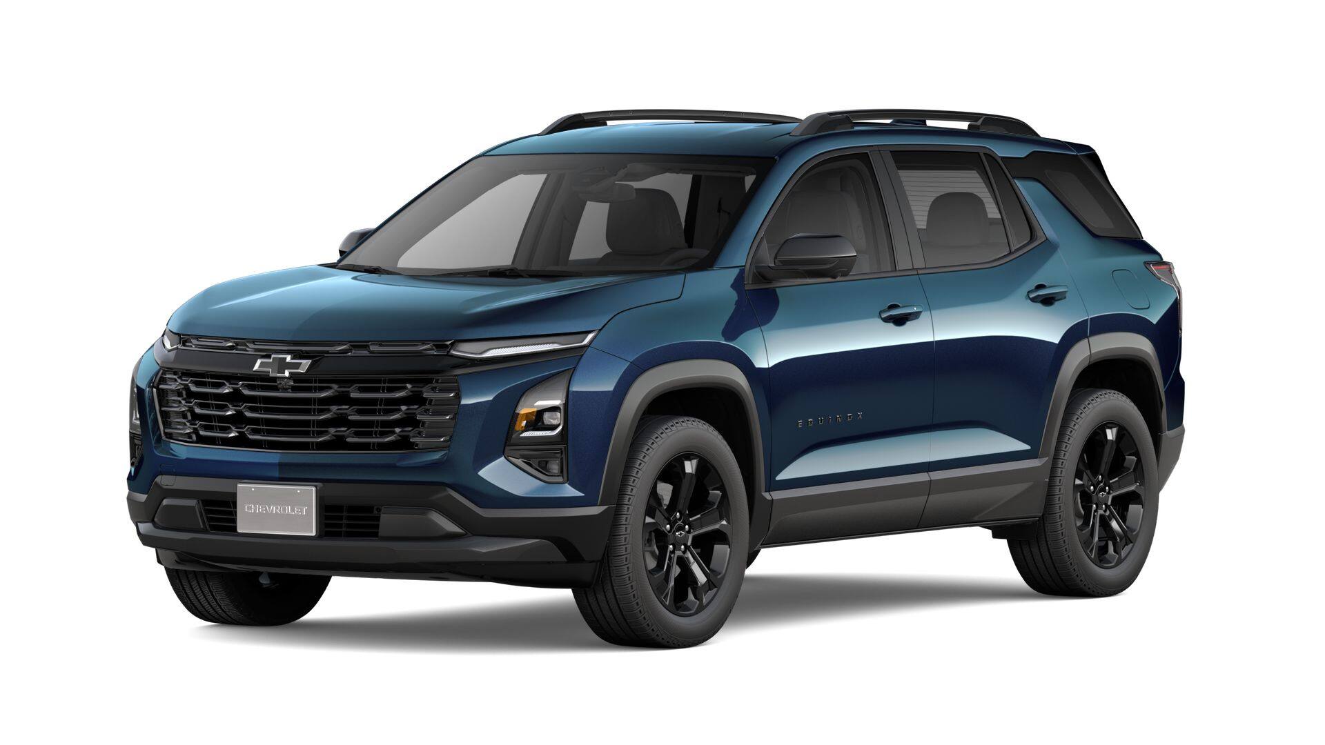 2027 Chevrolet Equinox LT in Lakeshore Blue Metallic — front three-quarter view
