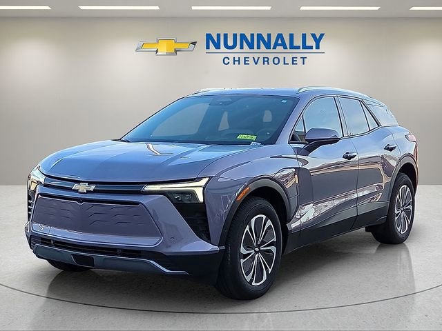 2025 Chevrolet Blazer EV LT in Galaxy Gray Metallic — front three-quarter view